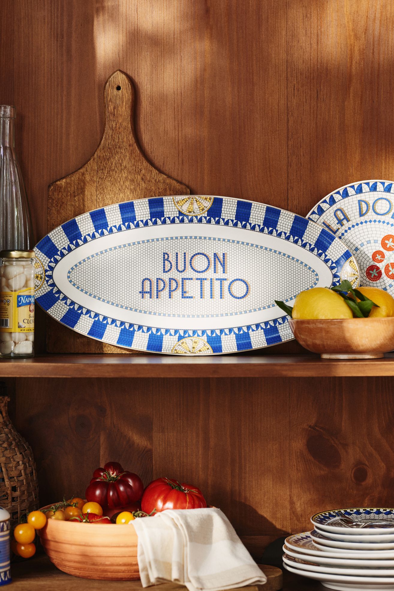 The Bistro Tile Stoneware Platter: Italia Edition
