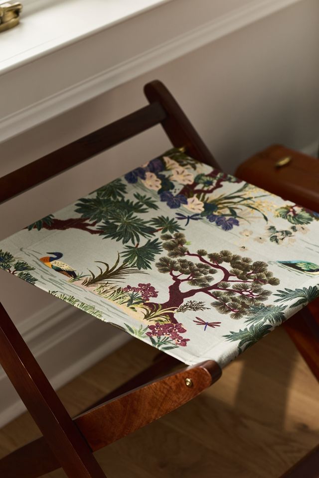 Printed Sling Fabric Luggage Rack #1
