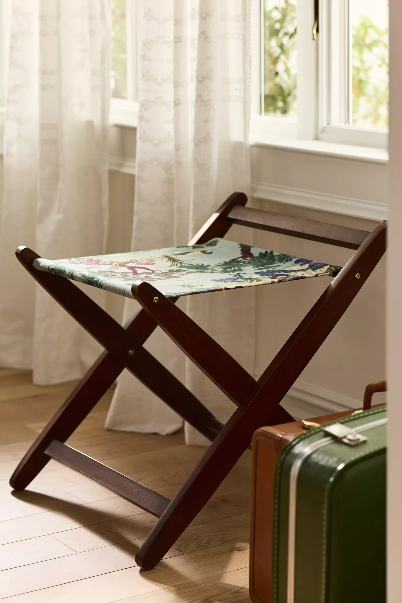 Printed Sling Fabric Luggage Rack - thumbnail 3