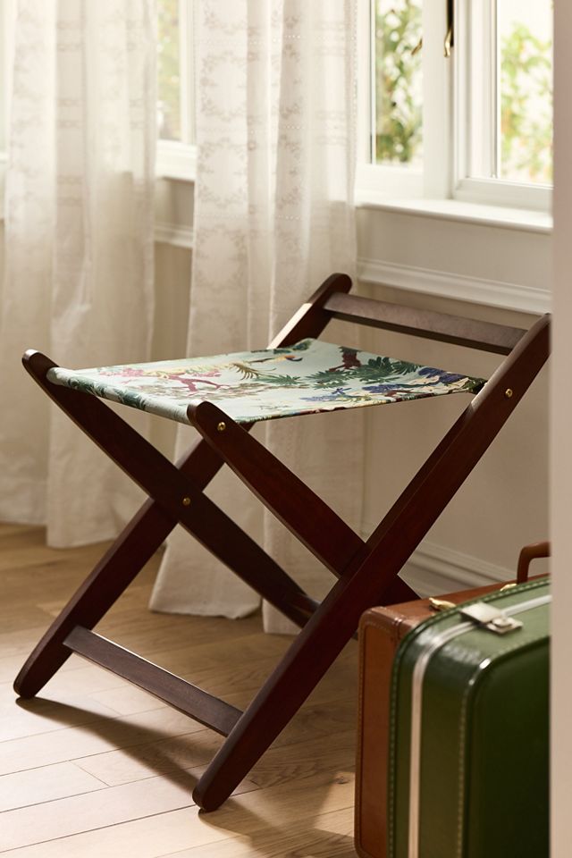 Printed Sling Fabric Luggage Rack #2