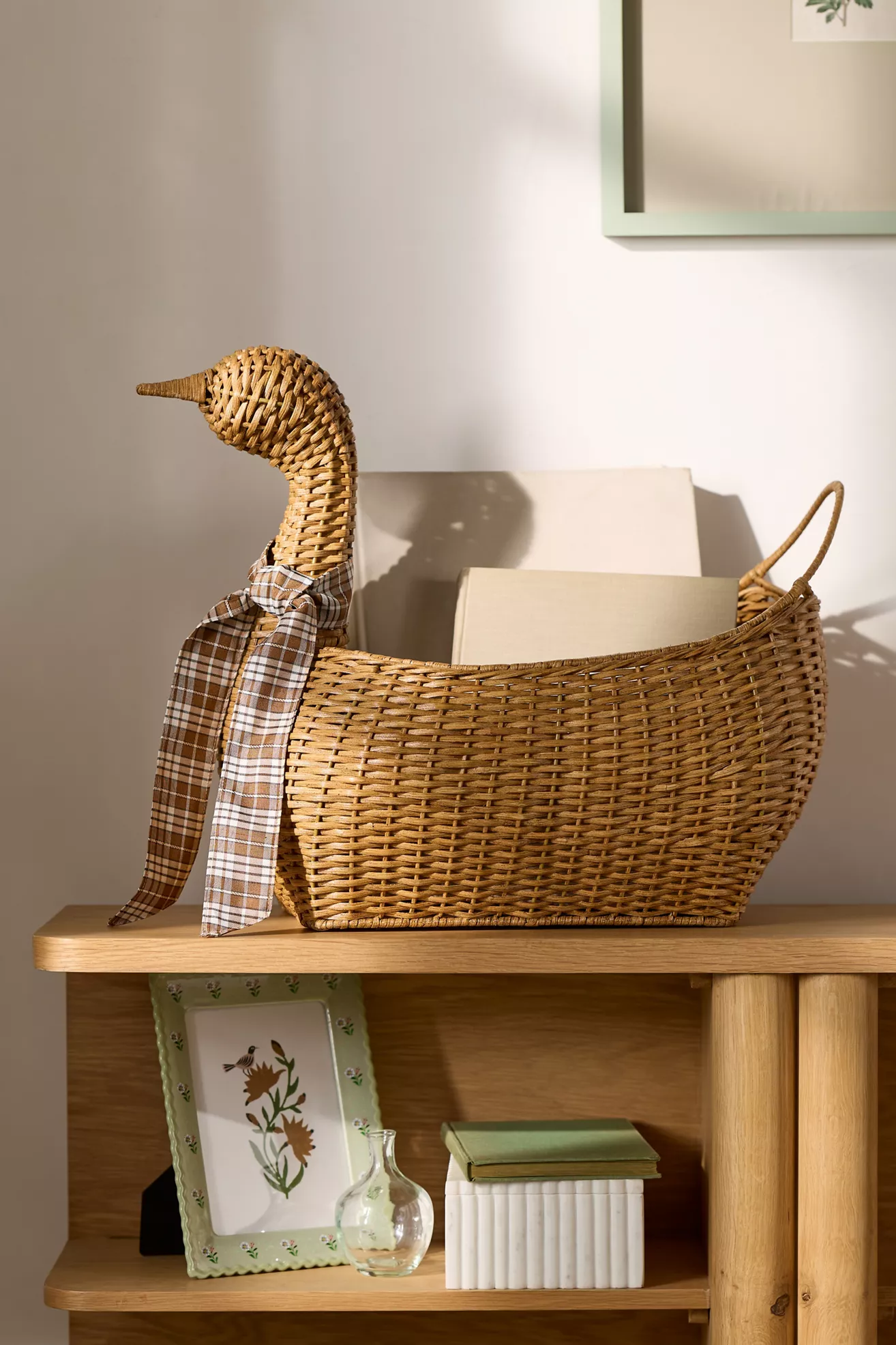 Ferme Mallard Duck Rattan Basket