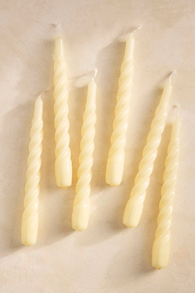 Twisty Tapers, Set of 6 Ivory #1