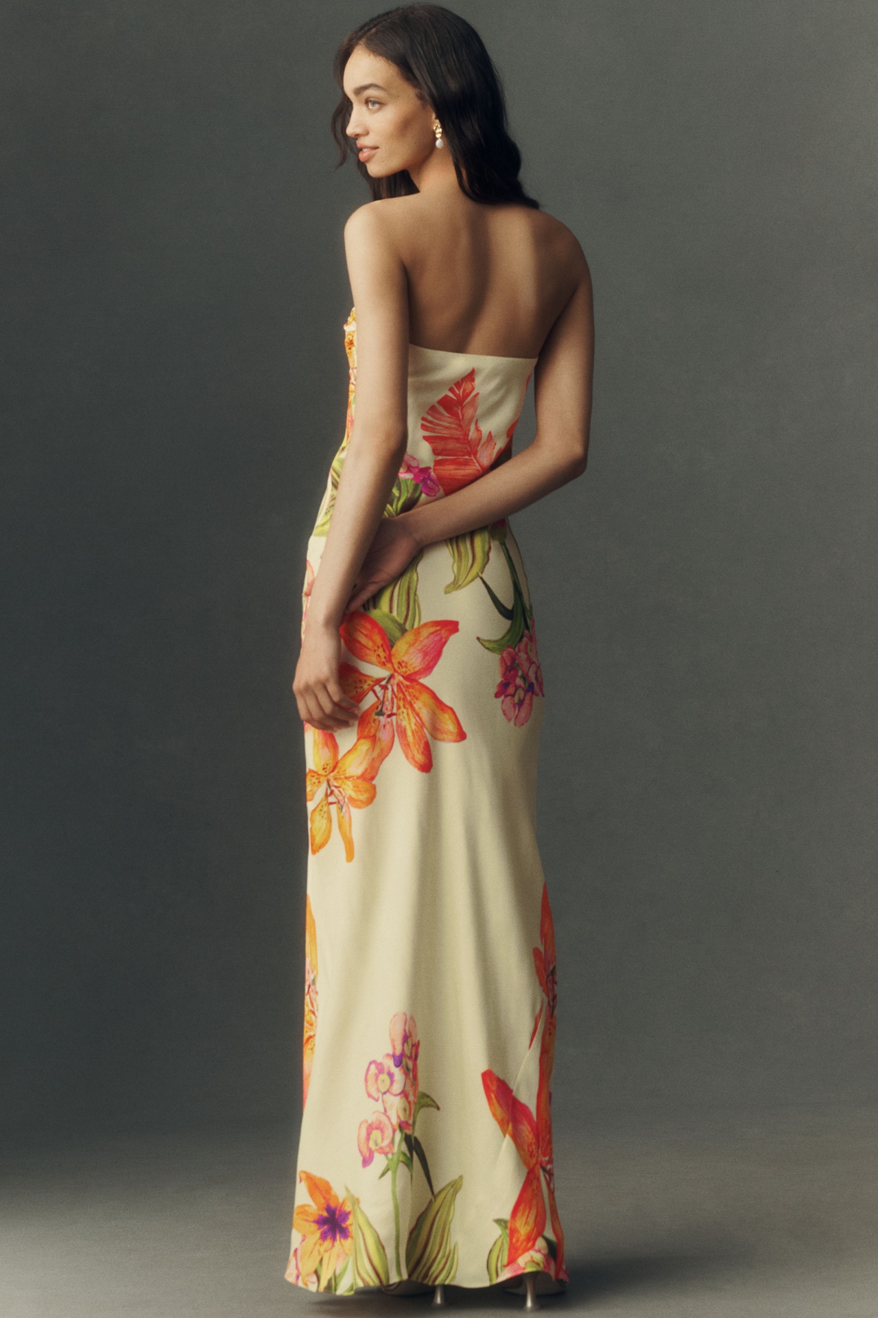 Rococo Sand Strapless Bustier Maxi Dress