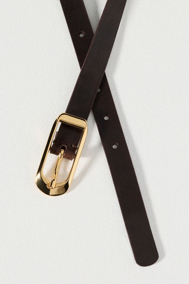 Skinny Rectangle Buckle Belt #1