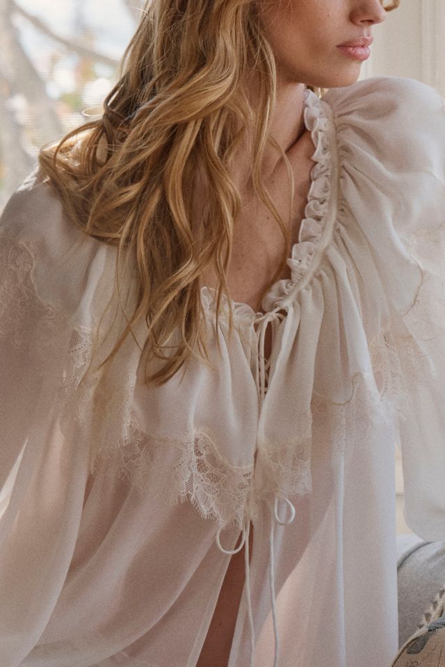 For Love & Lemons Chante Sheer Robe #3