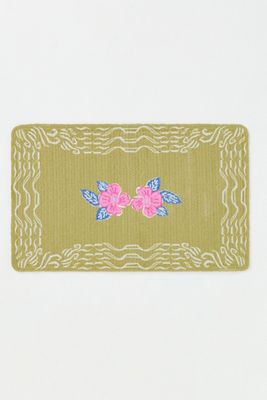 Nerina Cotton Printed Floral Bath Mat