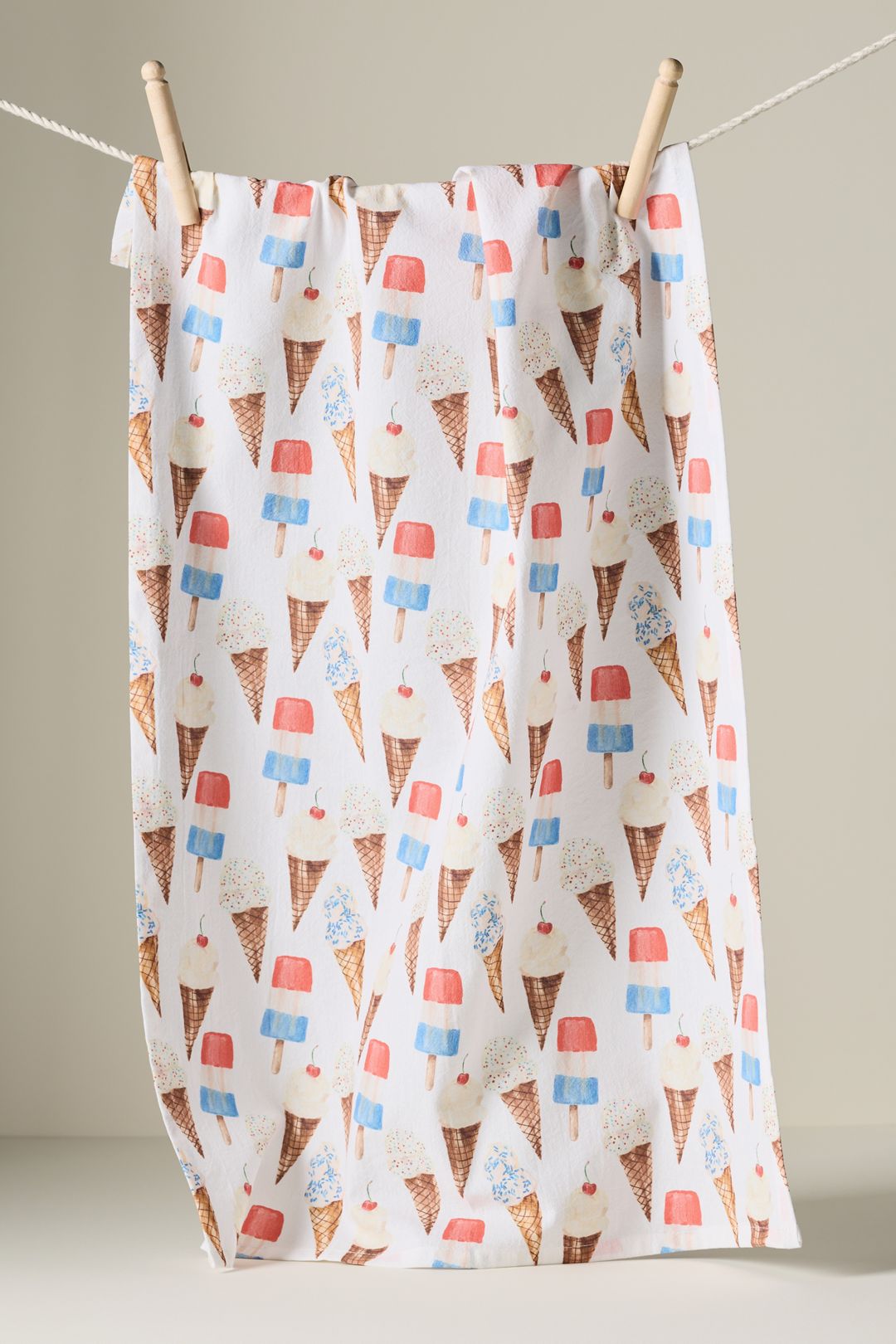 Lana's Shop Ice Cream Dish Towel - Multi, One Size