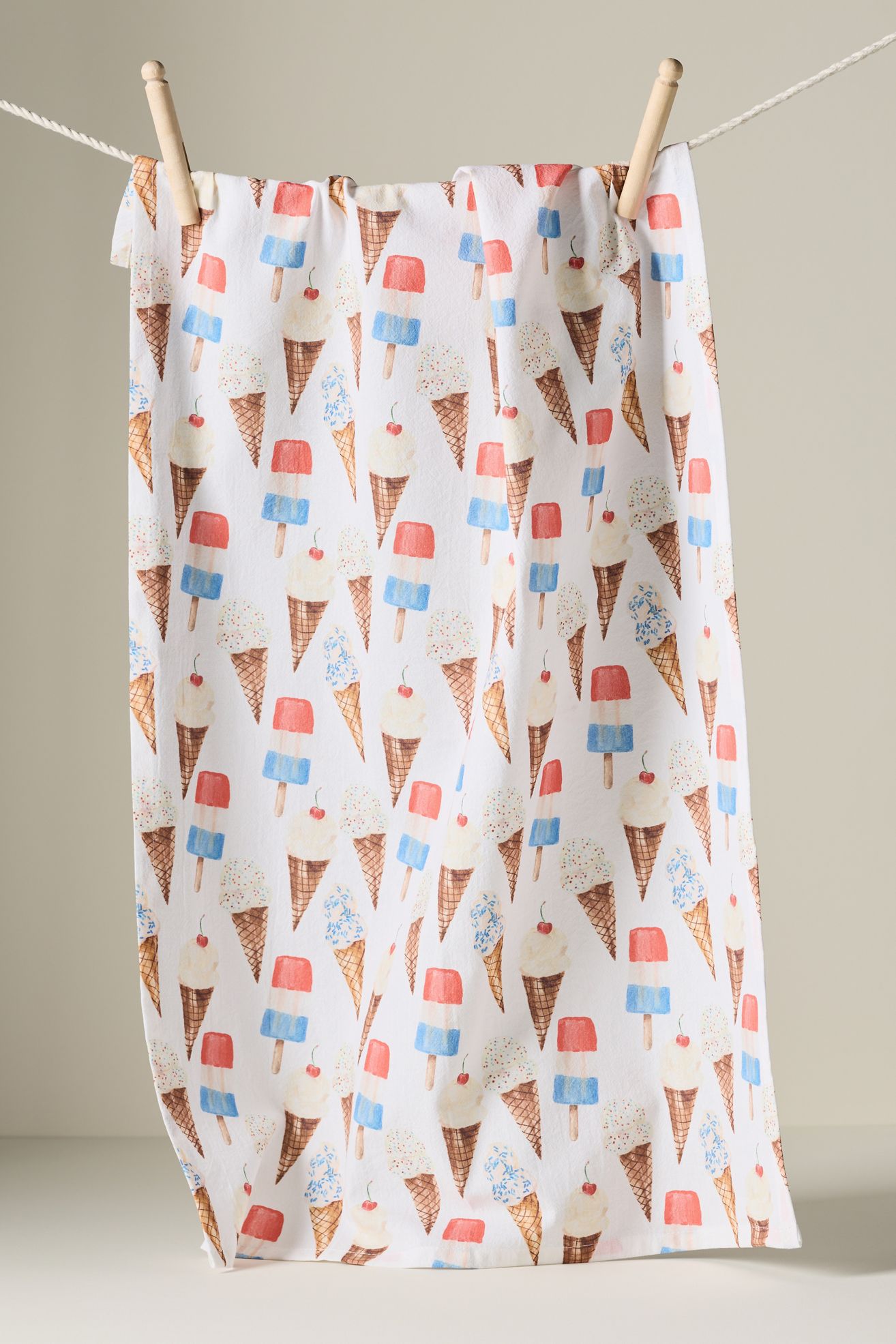 Lana's Shop Ice Cream Dish Towel - Multi, One Size
