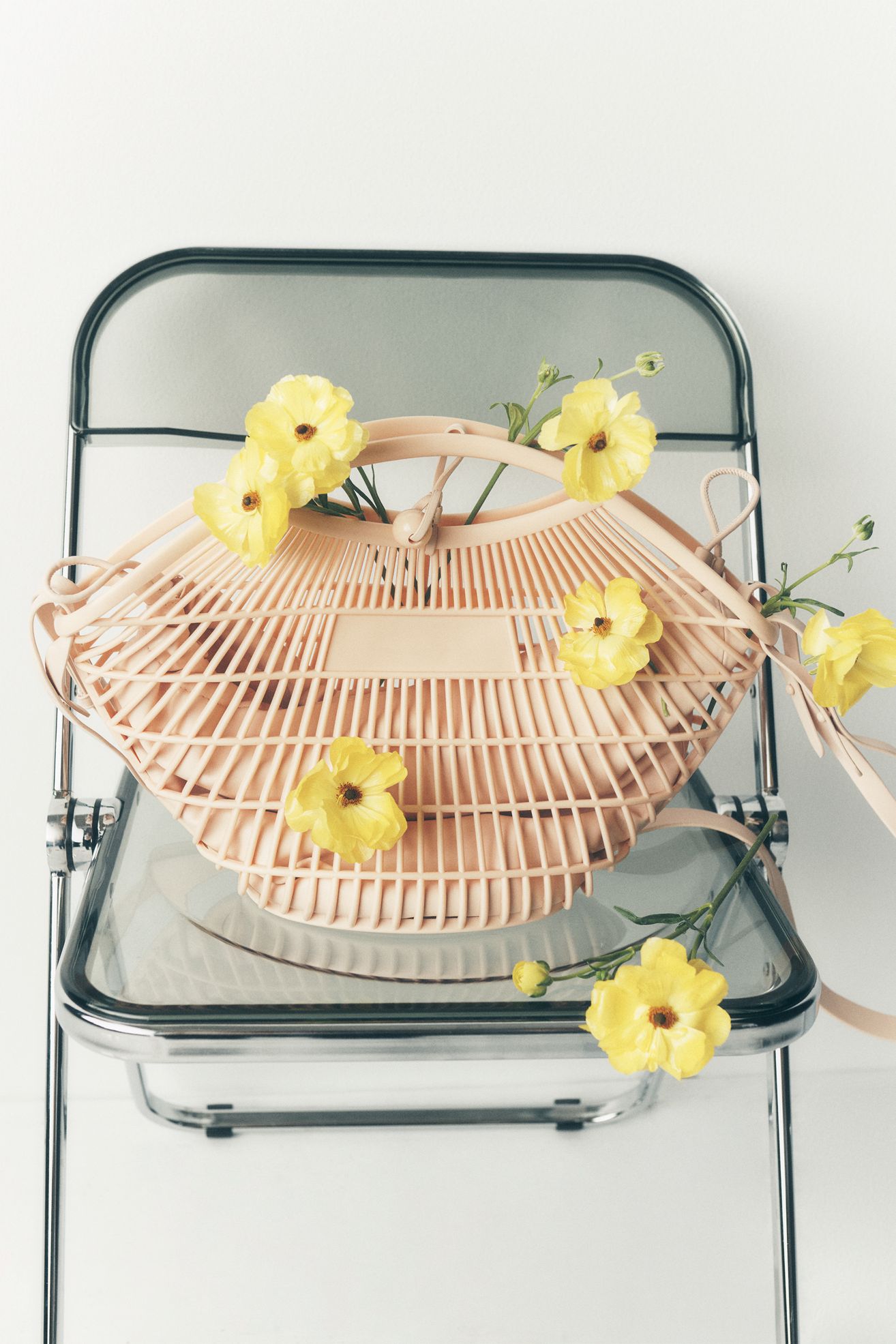 Melie Bianco Large Jelly Tote Bag - Peach, One Size