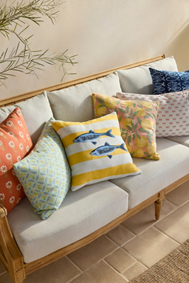Sunbrella Garden Path Lumbar Pillow - Thumbnail 4