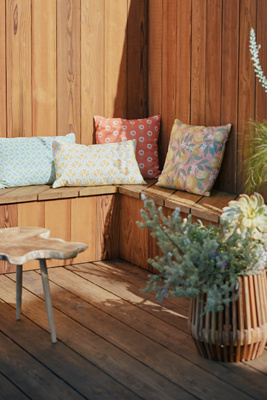 Sunbrella Garden Path Lumbar Pillow - Thumbnail 2