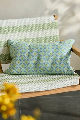 Sunbrella® Garden Path Outdoor Lumbar Pillow