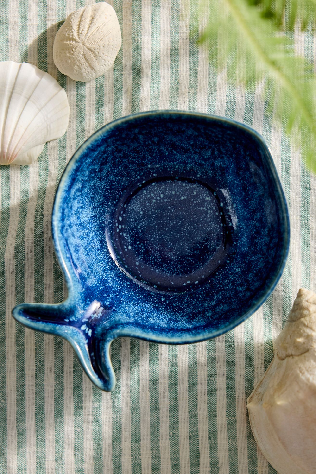 Reactive Glaze Fish Bowl - Navy, One Size