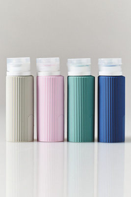 Miamica Ribbed Silicone Travel Bottles Set | Anthropologie