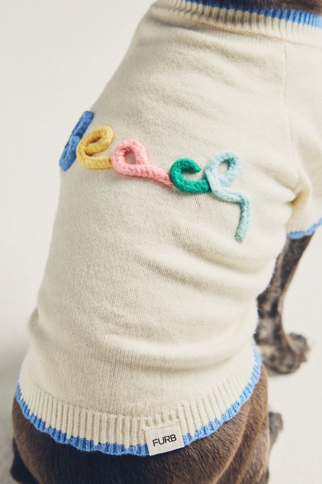 FURB Beach Bum Embroidered Dog Sweater #1