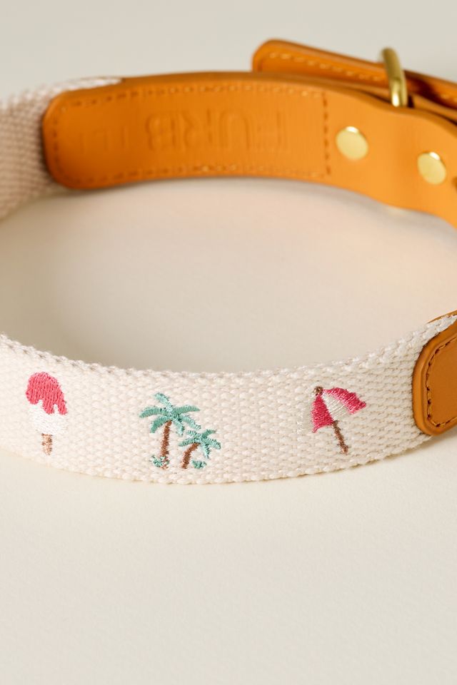 Anthropologie Summer Icon Needlepoint Pet Collar #3