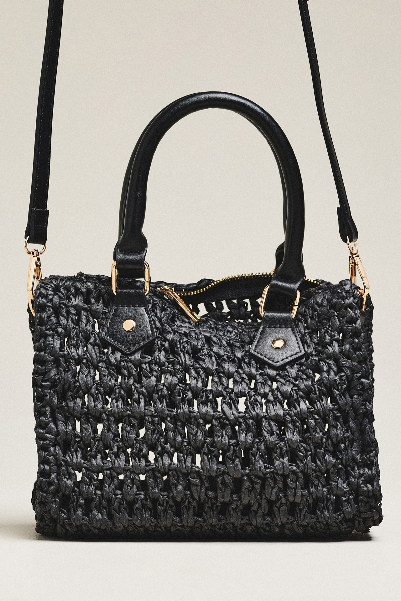 Berrie Mini Raffia Hand Bag