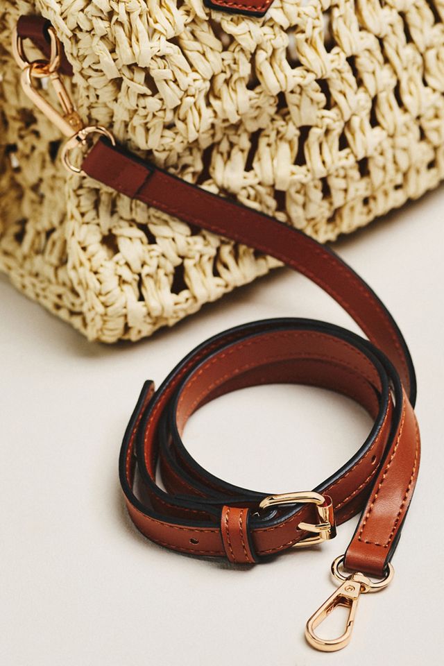 Berrie Mini Raffia Hand Bag | Anthropologie