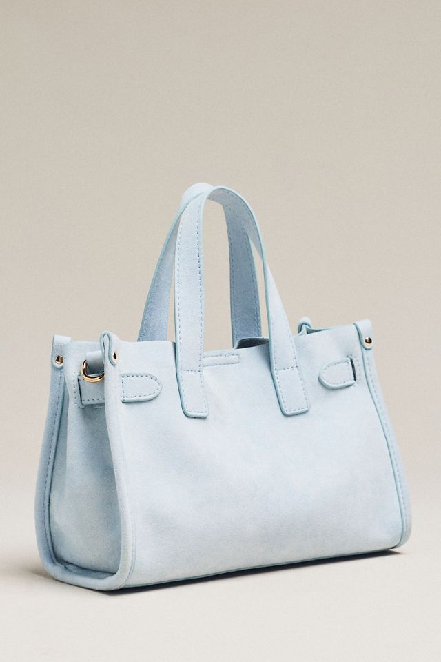 By Anthropologie Faux Suede Belted Mini Satchel | Anthropologie