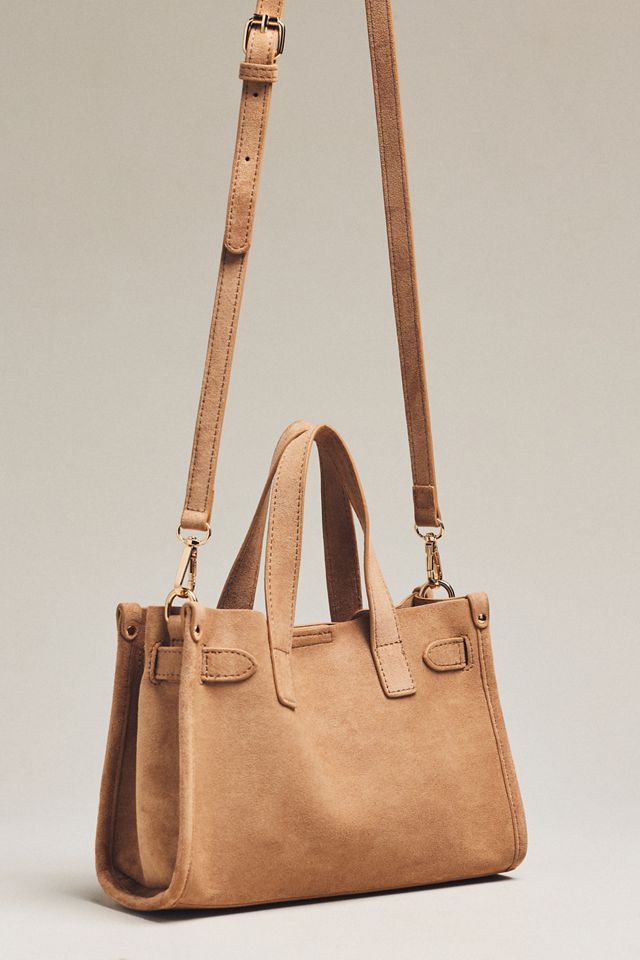 By Anthropologie Faux Suede Belted Mini Satchel #2
