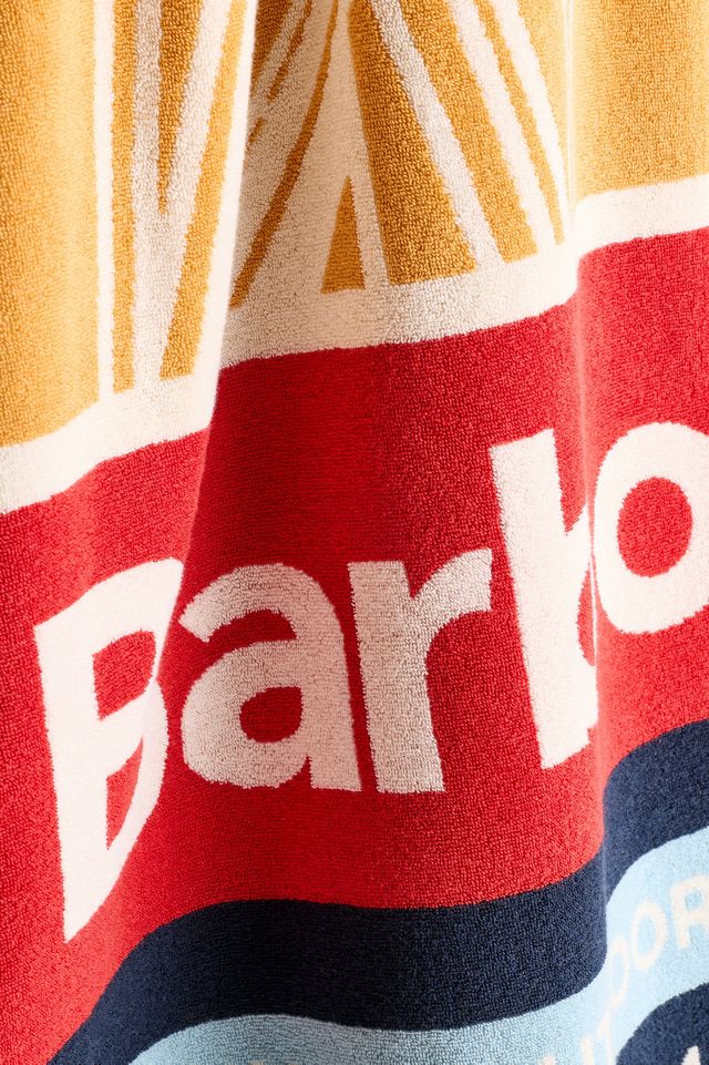 Barbour Cotton Velour Beach Towel #1