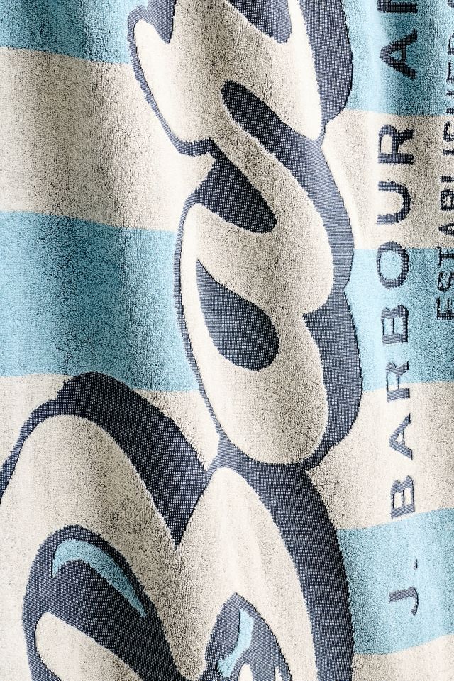 Barbour Cotton Velour Beach Towel #1