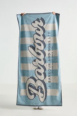 Barbour Cotton Velour Beach Towel