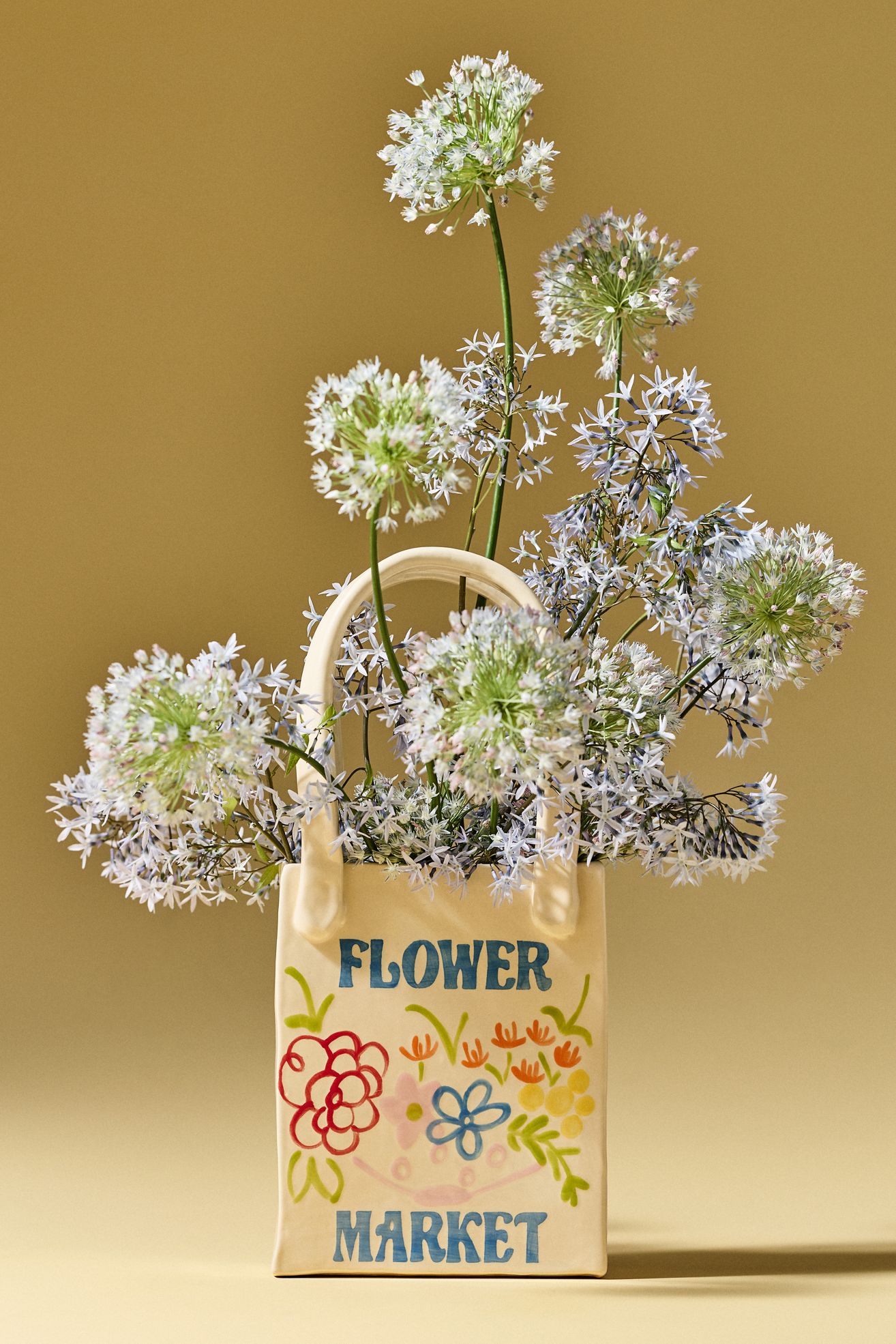Ruby Clay Flower Market Tote Bud Vase - Flower Market - Medium, Assorted