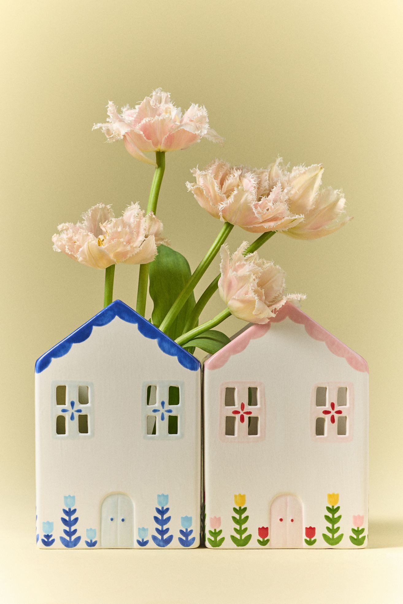 Ruby Clay Ceramic Tulip House Vase - Multicolor, Standard, One Size