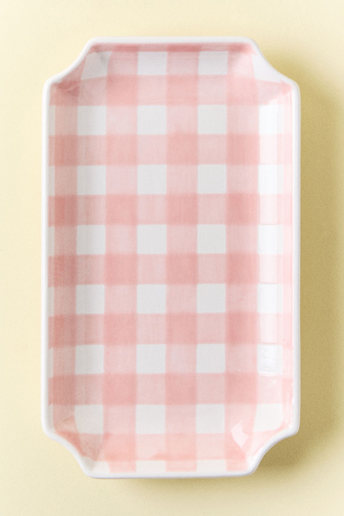 Ruby Clay Gingham Tray - Medium Cherry Blossom, Assorted