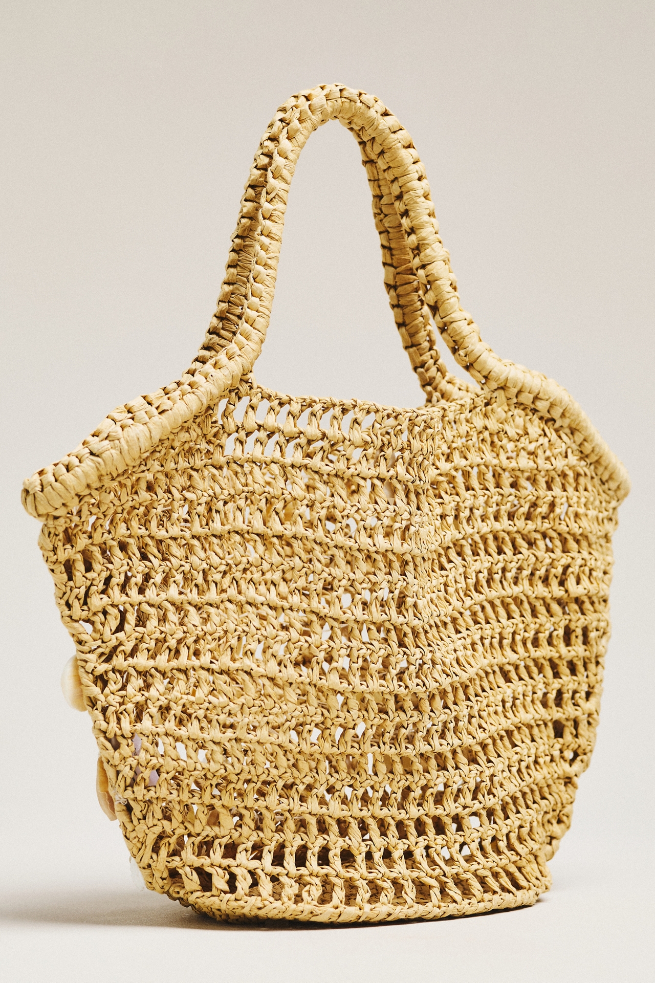 L Space Alba Raffia Shell Tote