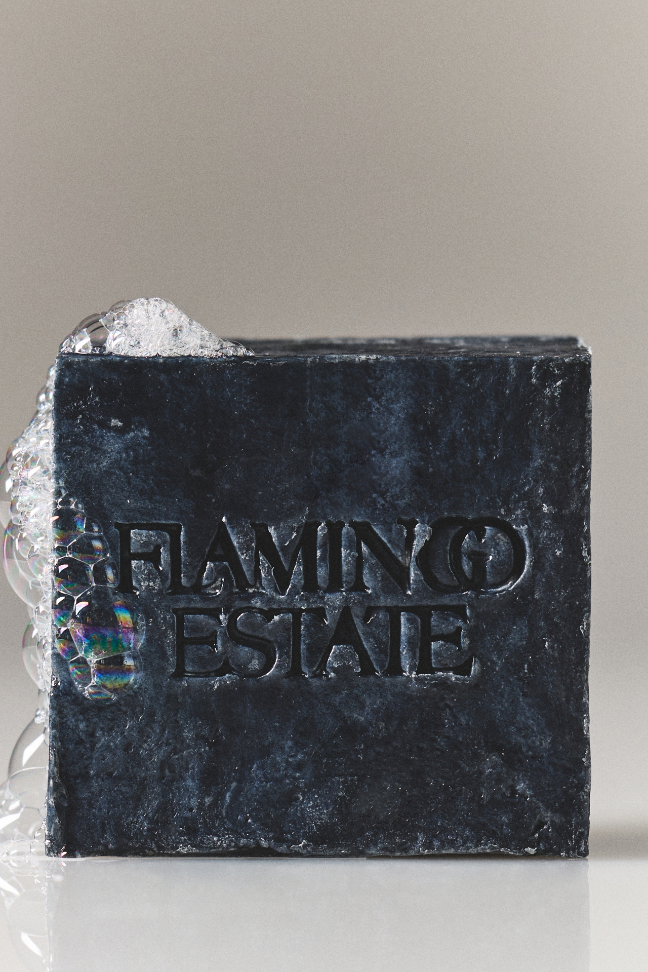 Flamingo Estate Lavender and Activated Charcoal Soap Brick