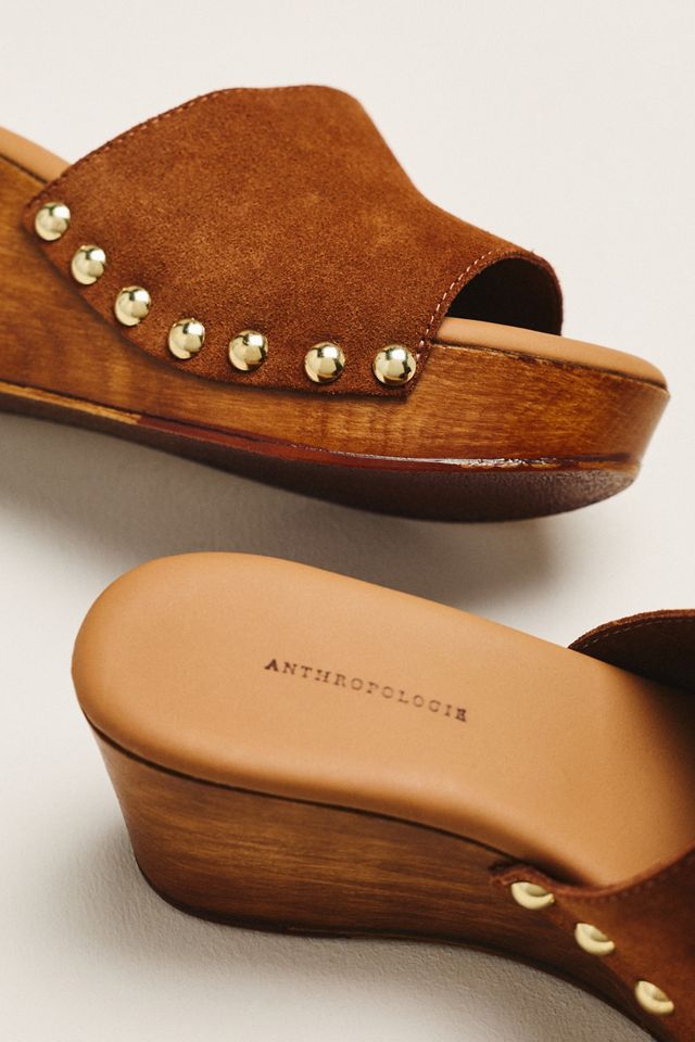 By Anthropologie Wooden Platform Heels #2