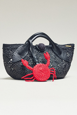 Mercedes Salazar Mini Raffia Crab Bag | Anthropologie