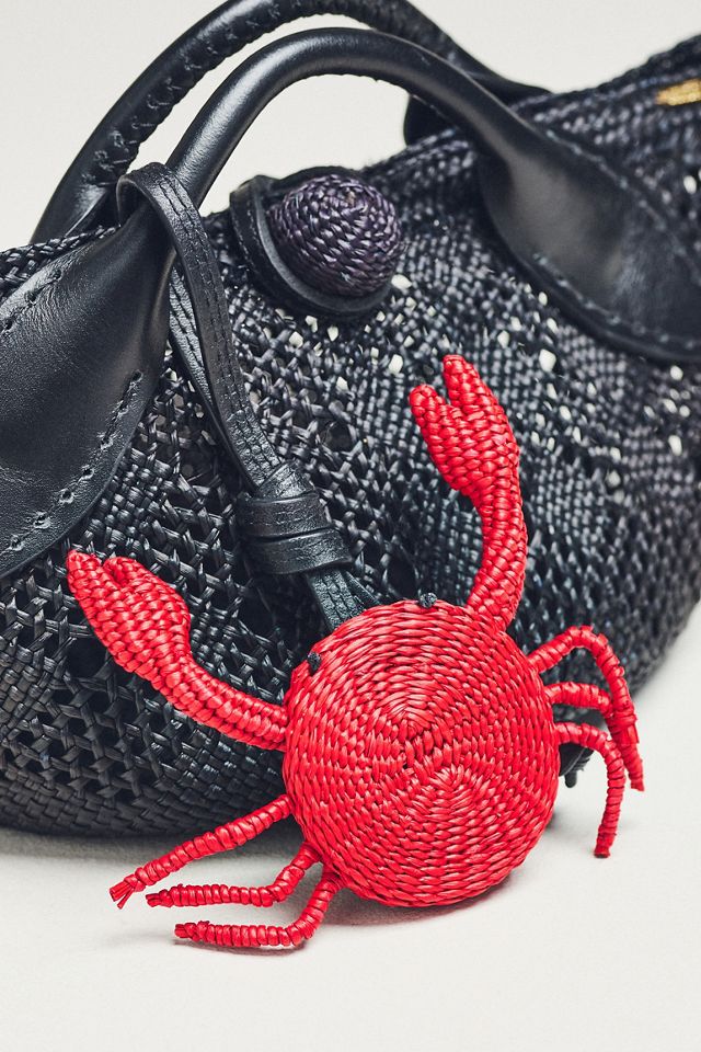 Mercedes Salazar Mini Raffia Crab Bag | Anthropologie