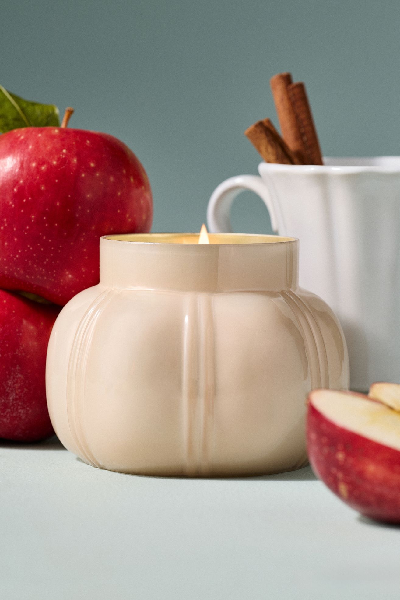 Capri Blue Fruity Spiced Cider Glass Jar Candle - Spiced Cider, M