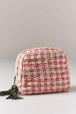 By Anthropologie Half Moon Printed Cosmetic Bag