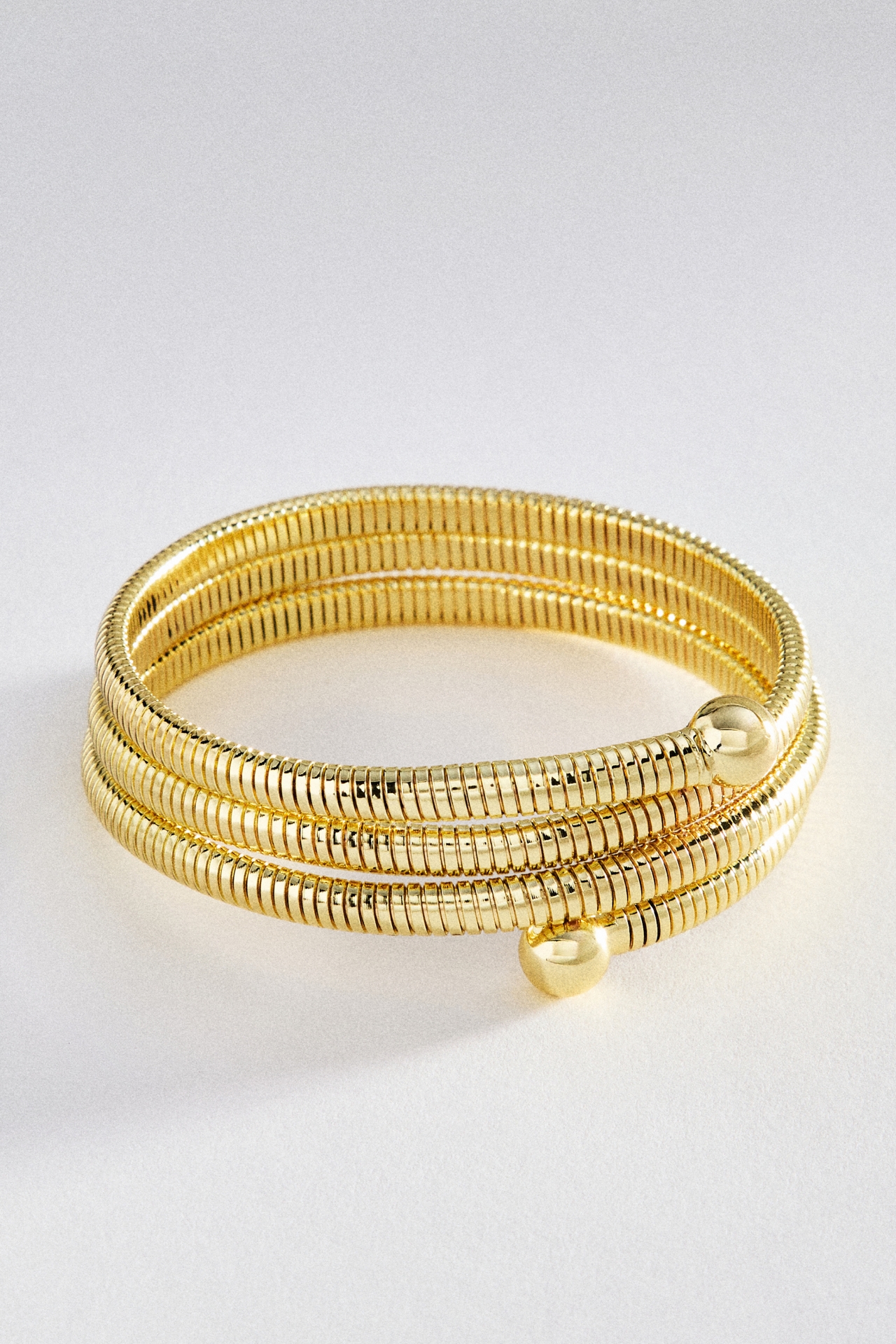 BaubleBar Keira Ribbed Wrap Bracelet