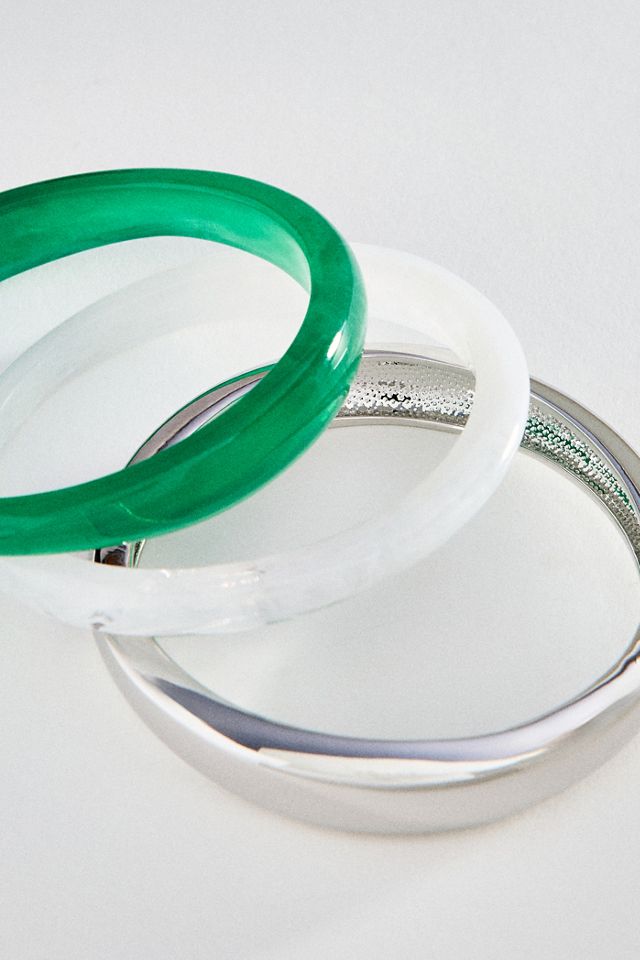 BaubleBar Raven Resin Bangle Bracelets, Set of 3 #1