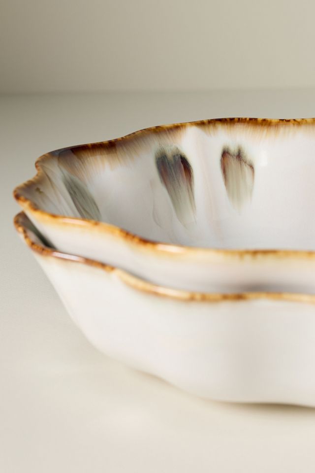 Blue Pheasant Amoria Large Serve Bowls, Set of 2 #1