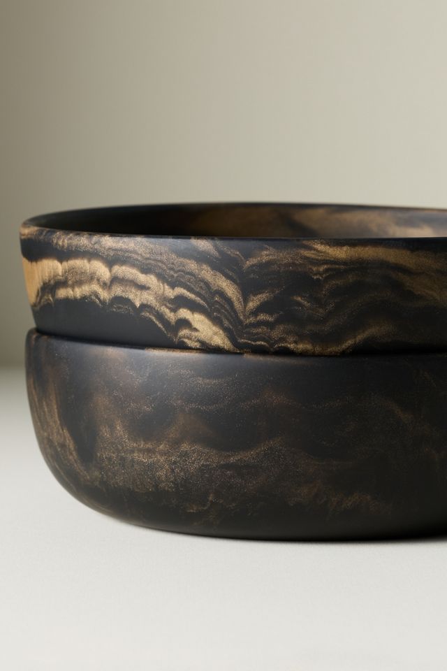 Blue Pheasant Hugo Resin Serve Bowl, Set of 2 #3
