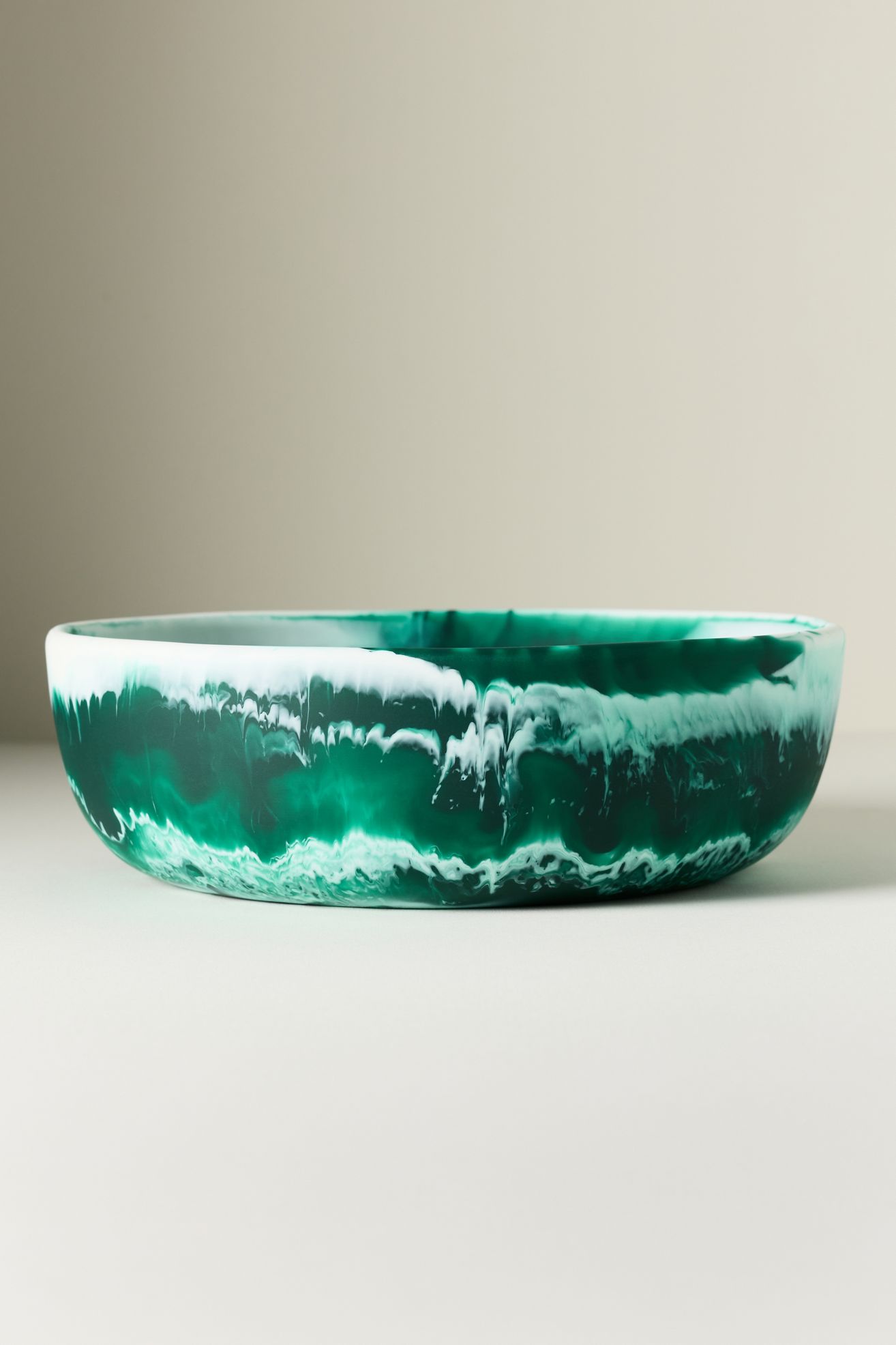 Blue Pheasant Hugo Resin Serve Bowl, Set of 2 - Dark Green, One Size