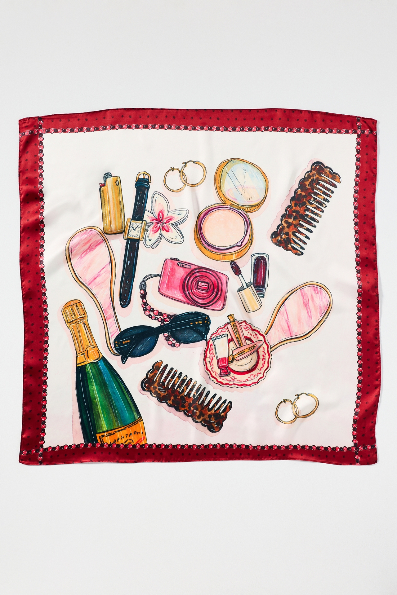 Nikki Ackerman x Anthropologie Cherry Hair Scarf