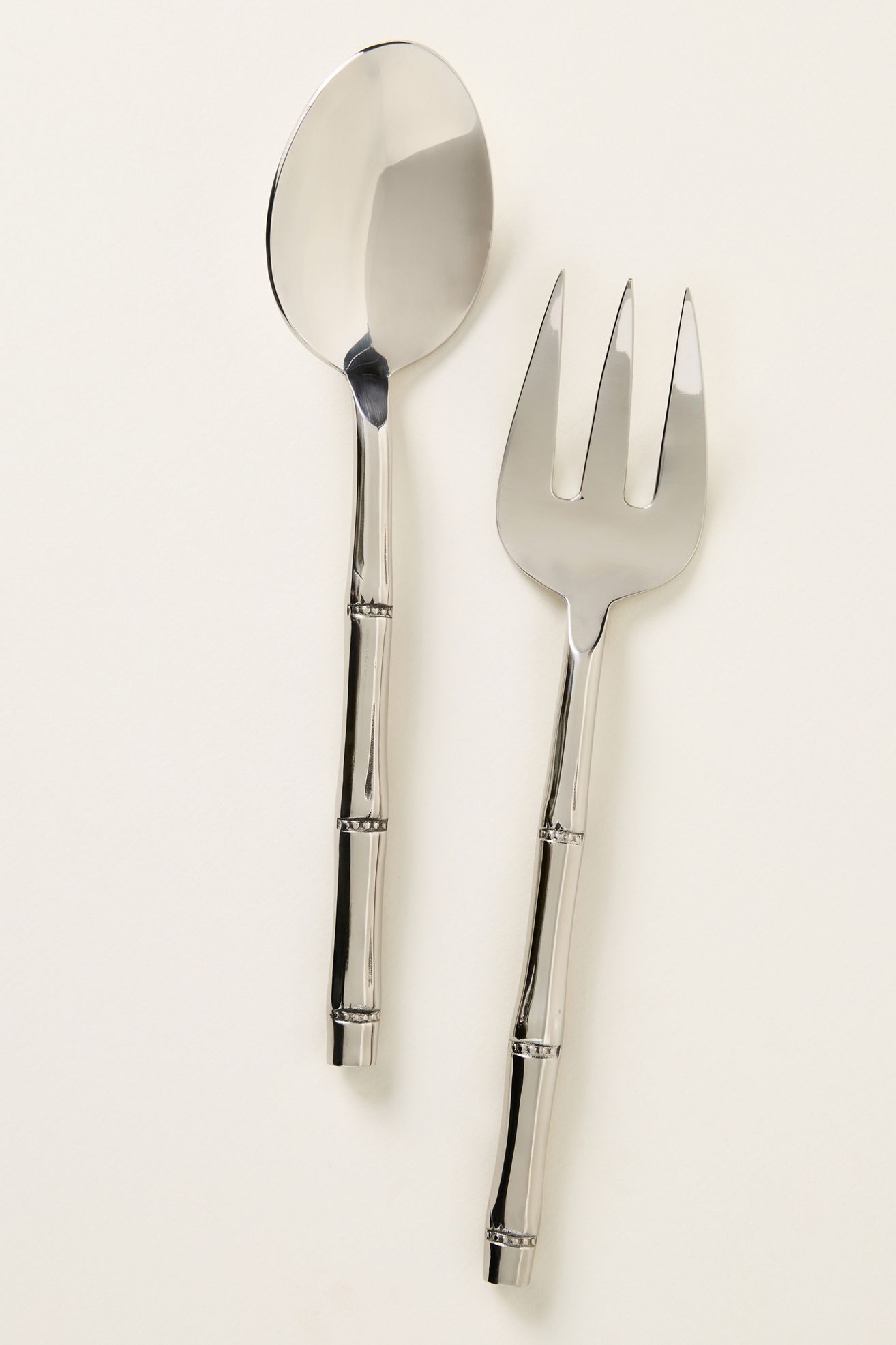 Blue Pheasant Liliana Serve Set - Silver, Set Of 2