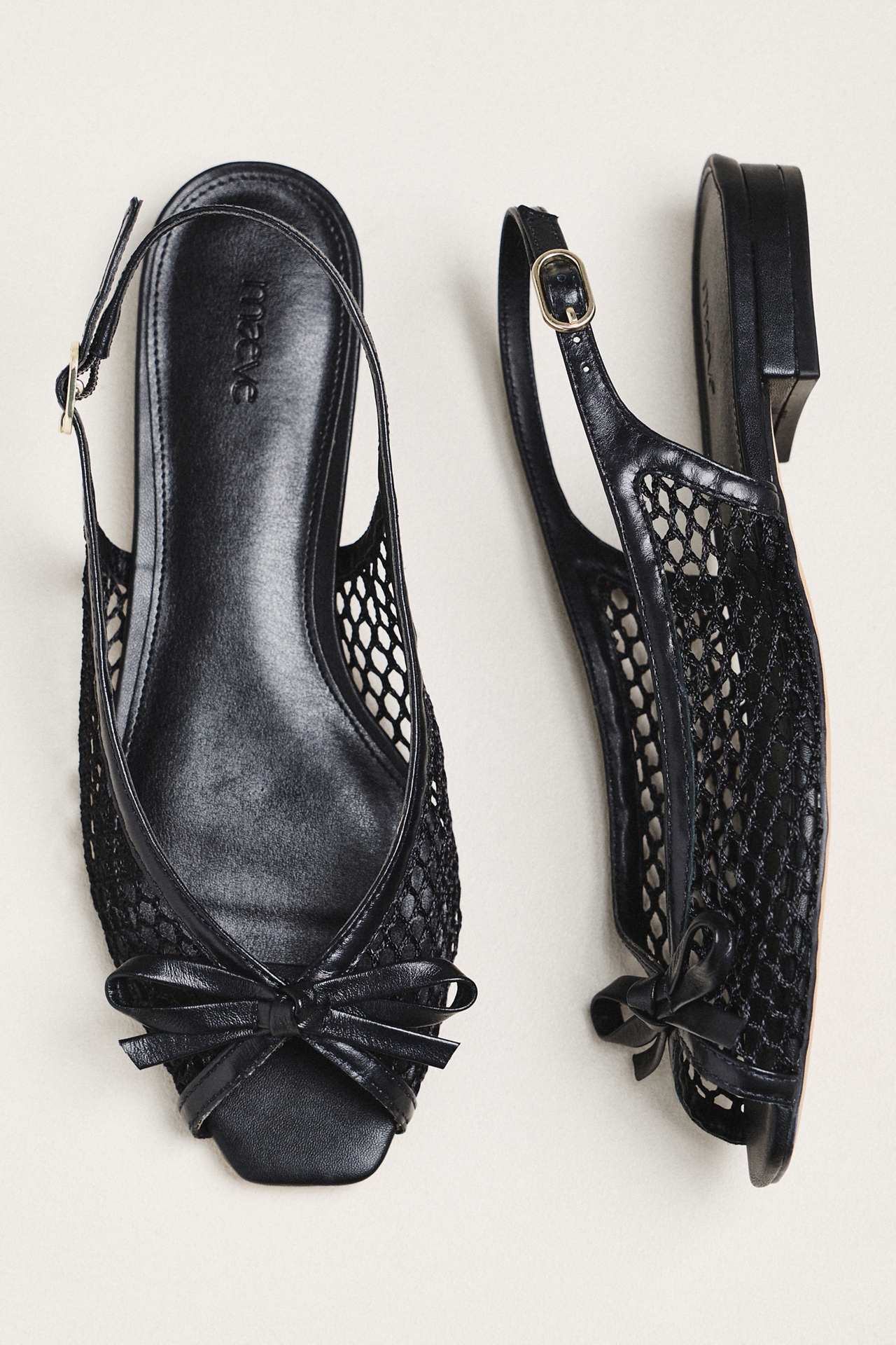 Maeve Mesh Slingback Flats