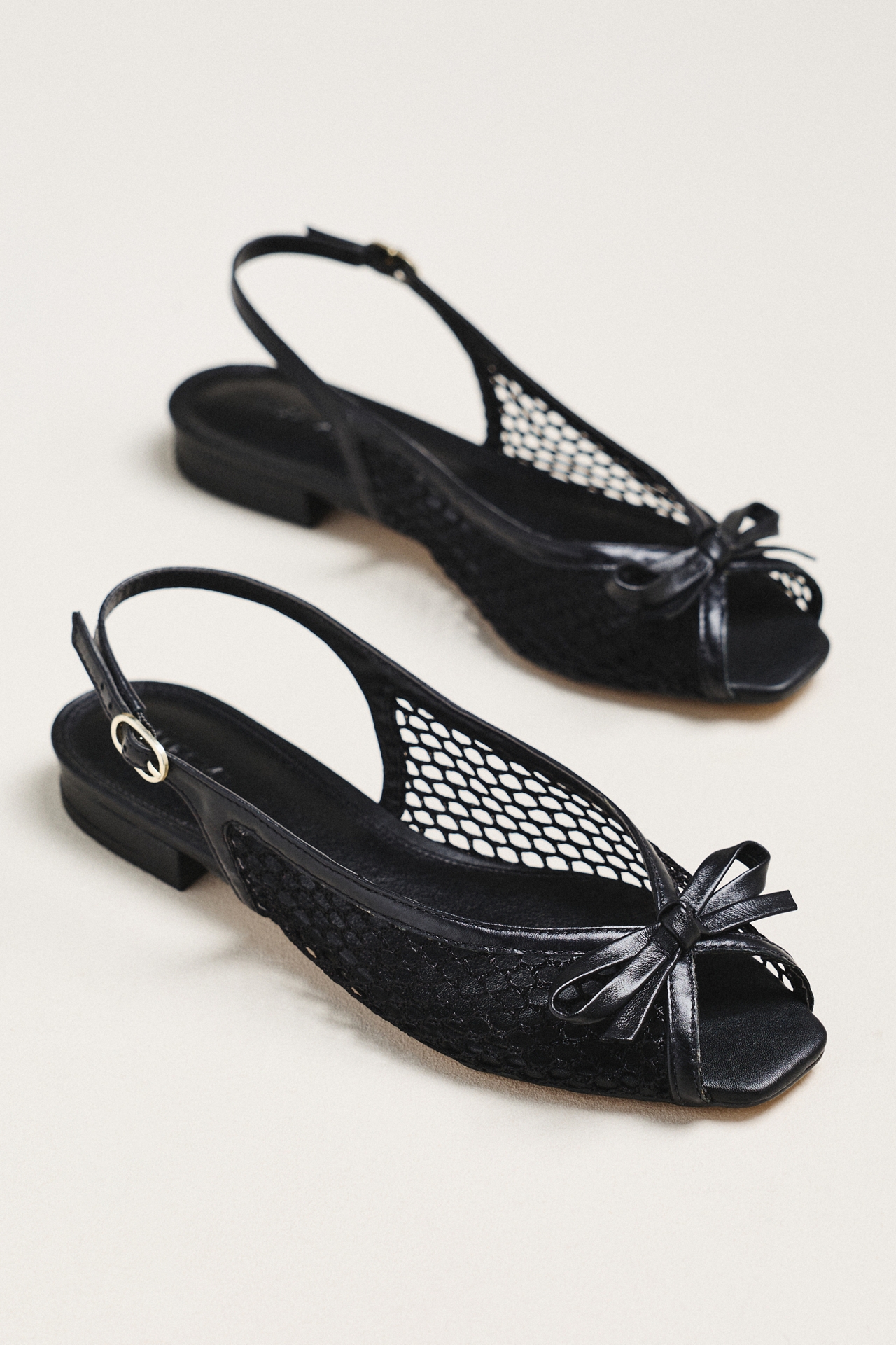 Maeve Mesh Slingback Flats