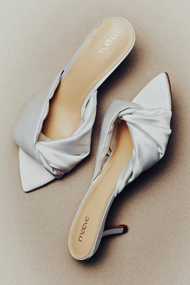 Maeve Satin Mule Heels