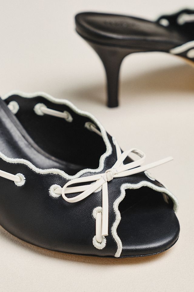 Maeve Contrast Scalloped Mules #2