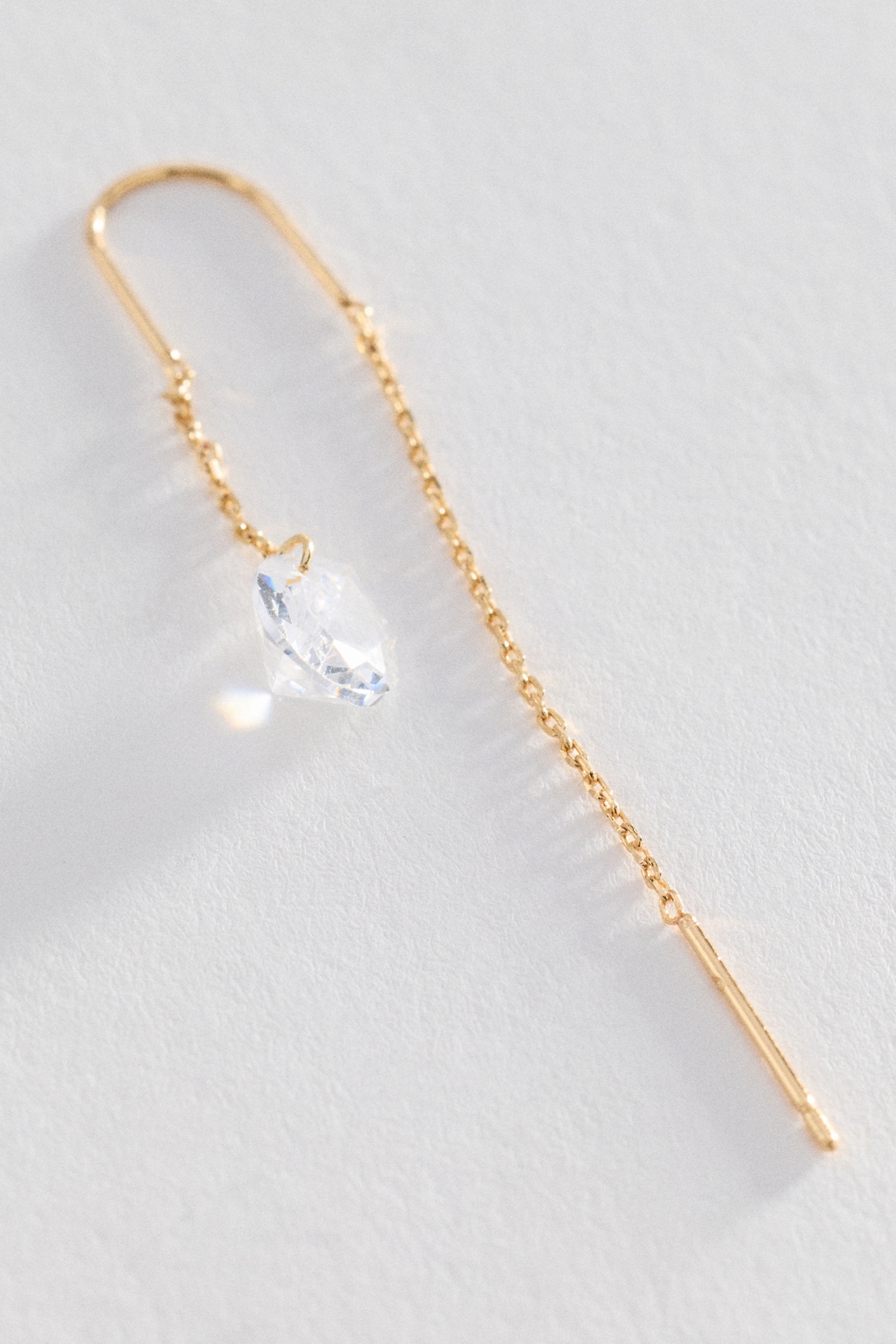 Crystal Chain Threader Earrings