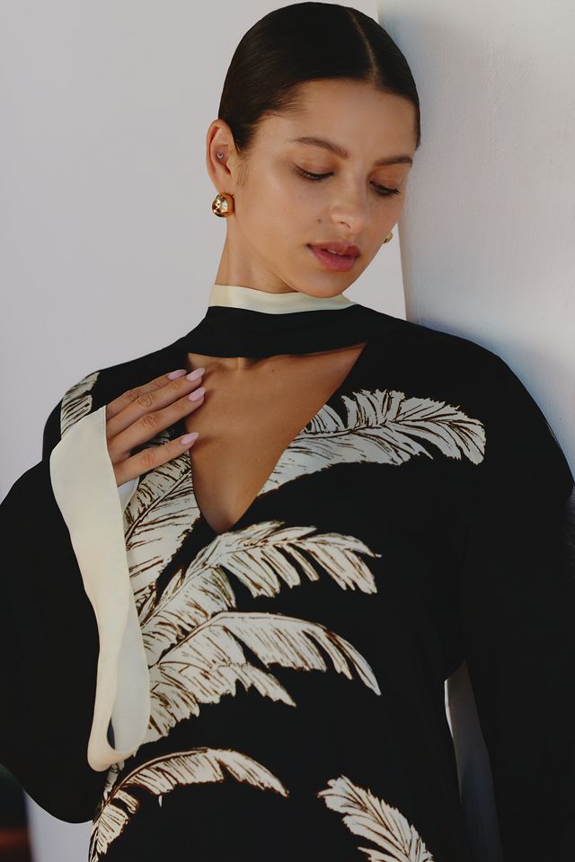 Hermant & Nandita Palm Mini Kaftan #1